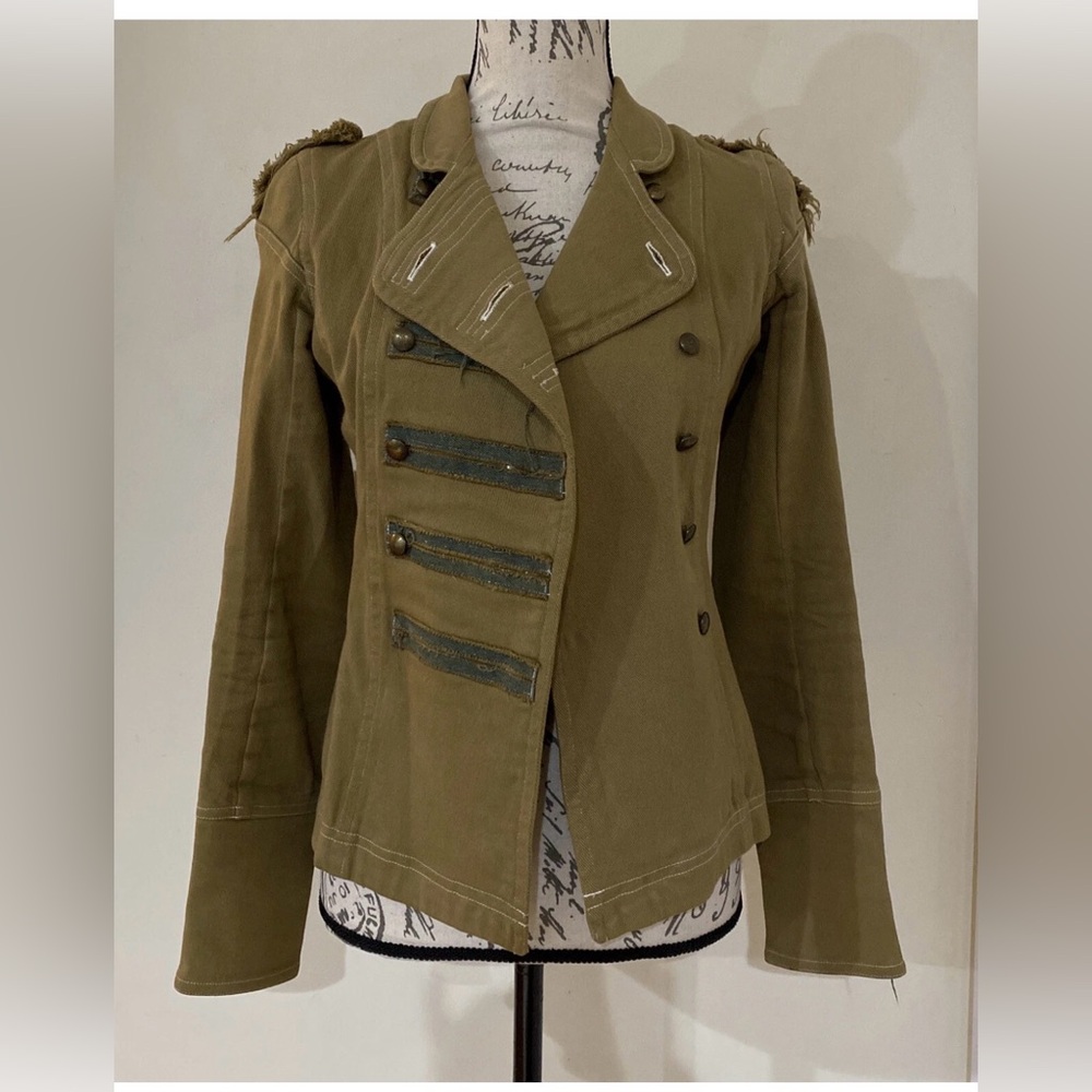 J Gerard  Military Jacket in Brown Denim Size 00